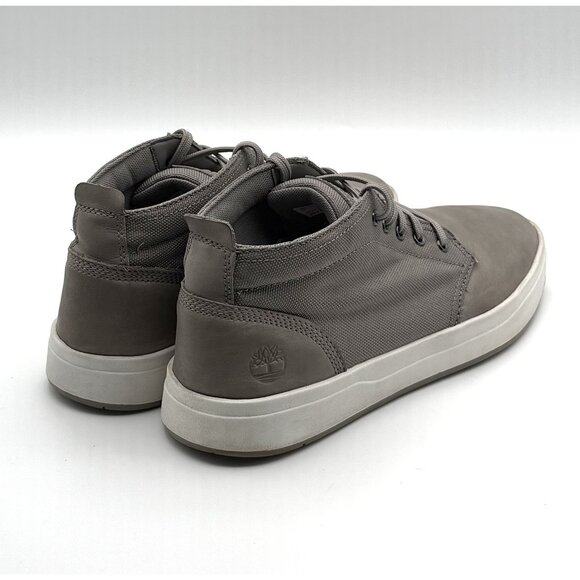 Timberland Mens Davis Square Chukka Gray Nubuck Shoes Sneakers Size 11 US